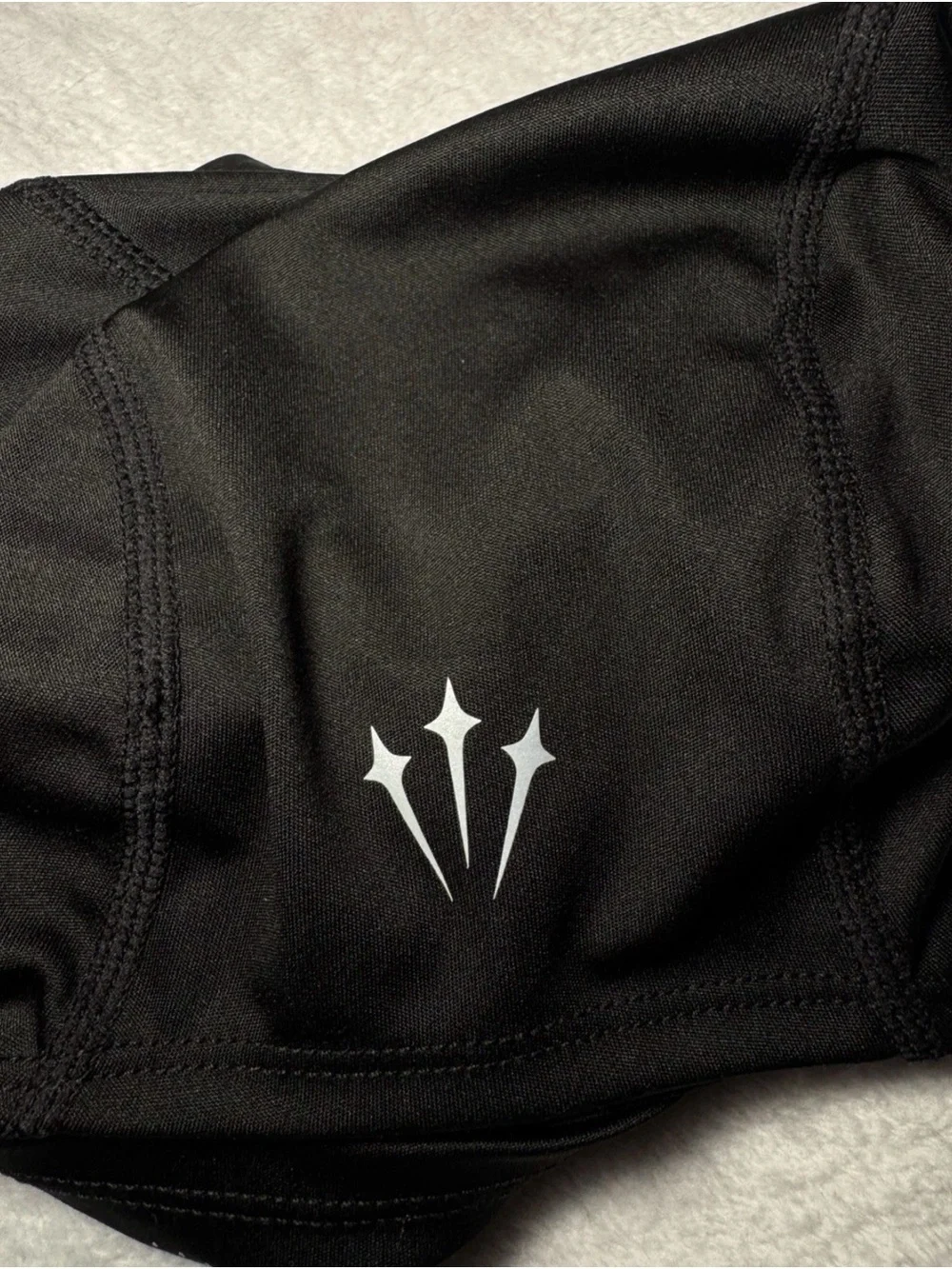Nike Black Face Mask Balaclava with Reflective Vent Pattern